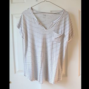striped pocket tee